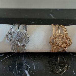 Silver Or Gold Knot Bracelets